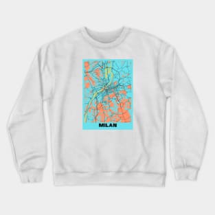 Map of Milan Crewneck Sweatshirt